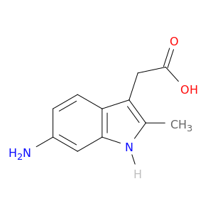 1H-Indole-3-aceticacid, 6-amino-2-methyl-