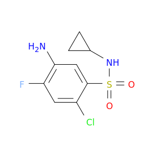 5-氨基-2-氯-N-环丙基-4-氟苯-1-磺酰胺
