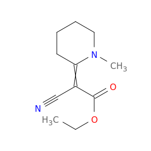 Acetic acid, cyano(1-methyl-2-piperidinylidene)-, ethyl ester