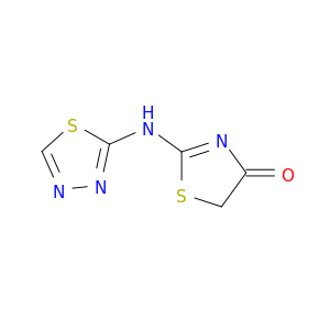4(5H)-Thiazolone, 2-(1,3,4-thiadiazol-2-ylamino)-