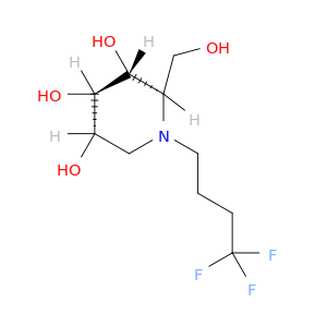 3,4,5-PIPERIDINETRIOL, 2-(HYDROXYMETHYL)-1-(4,4,4-TRIFLUOROBUTYL)-, (2R,3R,4R,5S)-