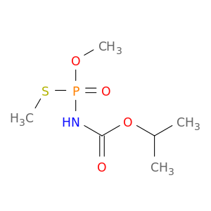 Carbamic acid, [methoxy(methylthio)phosphinyl]-, 1-methylethyl ester