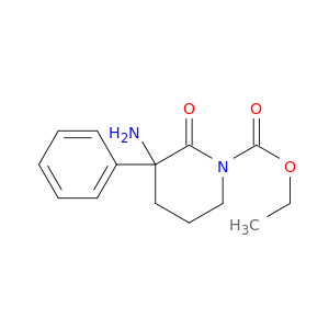 1-Piperidinecarboxylic acid, 3-amino-2-oxo-3-phenyl-, ethyl ester
