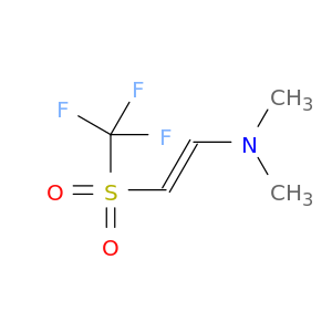 Ethenamine, N,N-dimethyl-2-[(trifluoromethyl)sulfonyl]-, (E)-