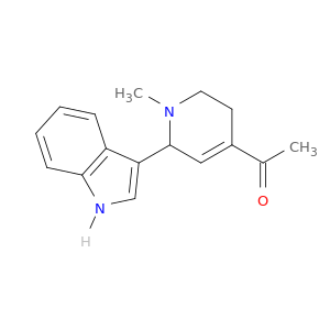Ethanone, 1-[1,2,5,6-tetrahydro-2-(1H-indol-3-yl)-1-methyl-4-pyridinyl]-