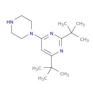 Pyrimidine, 2,4-bis(1,1-dimethylethyl)-6-(1-piperazinyl)-