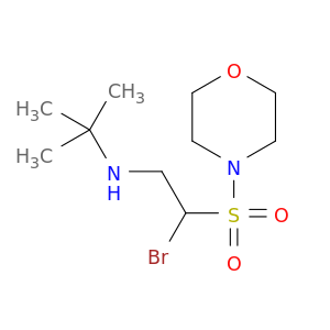 Morpholine, 4-[[1-bromo-2-[(1,1-dimethylethyl)amino]ethyl]sulfonyl]-