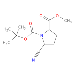 5-氰基吡咯烷-1,2-二羧酸 1-叔丁酯 2-甲酯