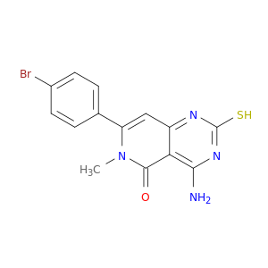 Pyrido[4,3-d]pyrimidin-5(3H)-one,4-amino-7-(4-bromophenyl)-2,6-dihydro-6-methyl-2-thioxo-