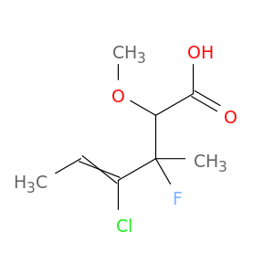 4-chloro-3-fluoro-2-methoxy-3-methyl-hex-4-enoic acid