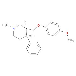 Piperidine, 3-[(4-methoxyphenoxy)methyl]-1-methyl-4-phenyl-, cis-