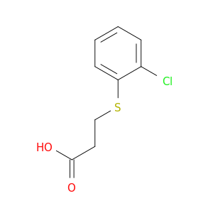 3-((2-Chlorophenyl)thio)propanoic acid