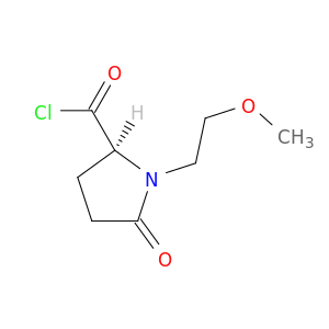 2-Pyrrolidinecarbonylchloride, 1-(2-methoxyethyl)-5-oxo-, (S)- (9CI)