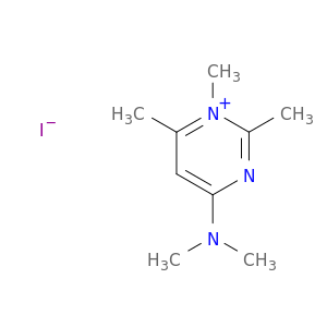 Pyrimidinium, 4-(dimethylamino)-1,2,6-trimethyl-, iodide