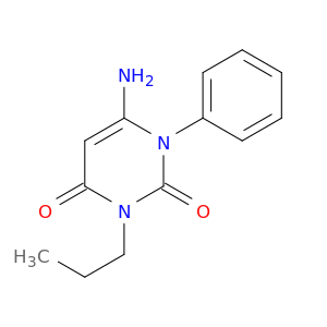 2,4(1H,3H)-Pyrimidinedione, 6-amino-1-phenyl-3-propyl-