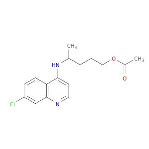 1-Pentanol,4-[(7-chloro-4-quinolinyl)amino]-, 1-acetate