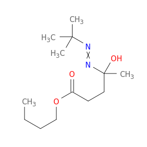 Pentanoic acid, 4-[(1,1-dimethylethyl)azo]-4-hydroxy-, butyl ester