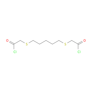 Acetyl chloride, 2,2'-[1,5-pentanediylbis(thio)]bis-