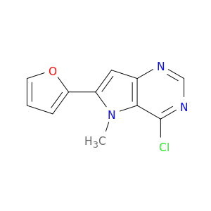 4-Chloro-6-(furan-2-yl)-5-methyl-5H-pyrrolo[3,2-d]pyrimidine