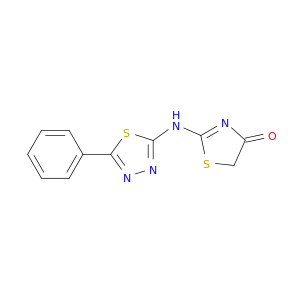 4(5H)-Thiazolone, 2-[(5-phenyl-1,3,4-thiadiazol-2-yl)amino]-