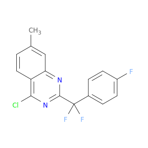 4-Chloro-2-(difluoro(4-fluorophenyl)methyl)-7-methylquinazoline