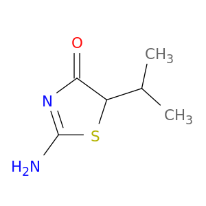 2-amino-5-(propan-2-yl)-1,3-thiazol-4(5h)-one