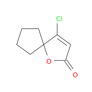 1-Oxaspiro[4.4]non-3-en-2-one, 4-chloro-