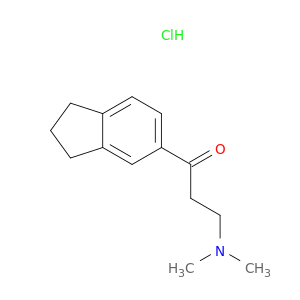 1-Propanone,1-(2,3-dihydro-1H-inden-5-yl)-3-(dimethylamino)-, hydrochloride (1:1)