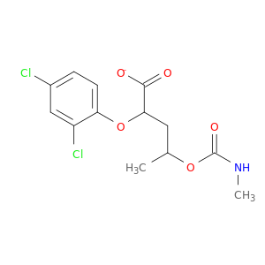 Acetic acid,(2,4-dichlorophenoxy)-, 2-[[(methylamino)carbonyl]oxy]propyl ester (9CI)