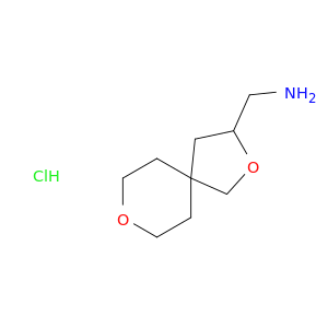 {2,8-dioxaspiro[4.5]decan-3-yl}methanamine hydrochloride