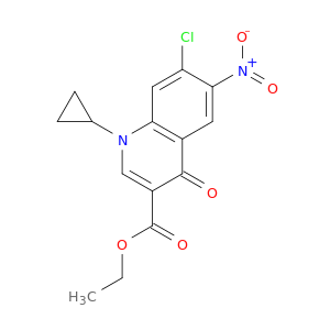 Ethyl 7-chloro-1-cyclopropyl-6-nitro-4-oxo-1,4-dihydroquinoline-3-carboxylate