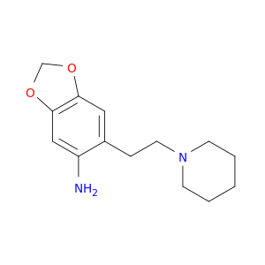 1,3-Benzodioxol-5-amine, 6-[2-(1-piperidinyl)ethyl]-