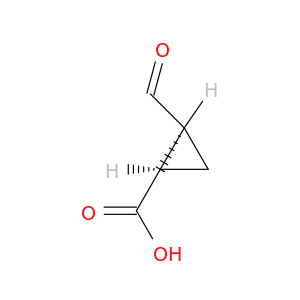 Cyclopropanecarboxylicacid, 2-formyl-, cis- (9CI)