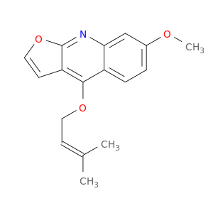 Furo[2,3-b]quinoline, 7-methoxy-4-[(3-methyl-2-butenyl)oxy]-