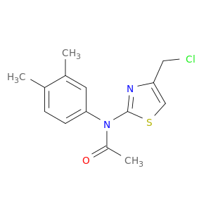 N-[4-(Chloromethyl)-1,3-thiazol-2-yl]-N-(3,4-dimethylphenyl)acetamide