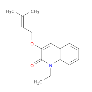 2(1H)-Quinolinone, 1-ethyl-3-[(3-methyl-2-buten-1-yl)oxy]-