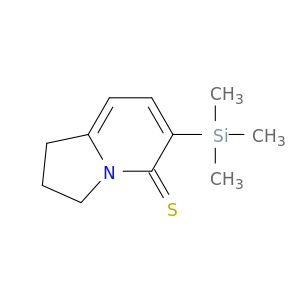 5(1H)-Indolizinethione, 2,3-dihydro-6-(trimethylsilyl)-