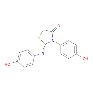4-Thiazolidinone, 3-(4-hydroxyphenyl)-2-[(4-hydroxyphenyl)imino]-
