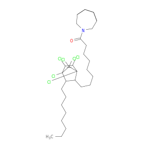 3-Azabicyclo[3.2.2]nonane,3-[8-(1,4,5,6,7,7-hexachloro-3-octylbicyclo[2.2.1]hept-5-en-2-yl)-1-oxooctyl]-(9CI)