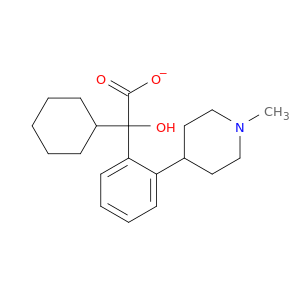 Benzeneacetic acid, a-cyclohexyl-a-hydroxy-, 1-methyl-4-piperidinylester
