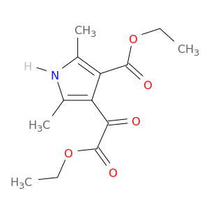 1H-Pyrrole-3-aceticacid, 4-(ethoxycarbonyl)-2,5-dimethyl-a-oxo-, ethyl ester