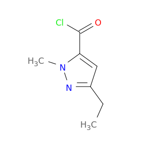 1H-Pyrazole-5-carbonylchloride, 3-ethyl-1-methyl-