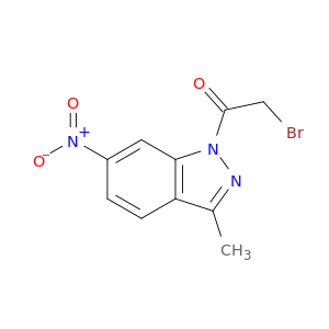 1H-Indazole, 1-(bromoacetyl)-3-methyl-6-nitro-