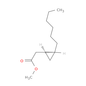 Cyclopropaneacetic acid, 2-hexyl-, methyl ester, cis-