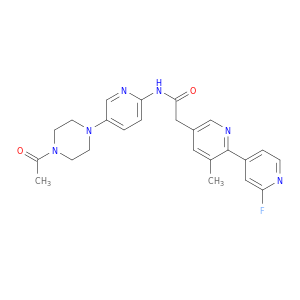 N-(5-(4-乙酰哌嗪-1-基)吡啶-2-基)-2-(2'-氟-3-甲基-[2,4'-联吡啶]-5-基)乙酰胺