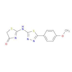 4(5H)-Thiazolone, 2-[[5-(4-methoxyphenyl)-1,3,4-thiadiazol-2-yl]amino]-