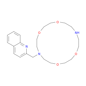 Quinoline, 2-(1,4,10,13-tetraoxa-7,16-diazacyclooctadec-7-ylmethyl)-