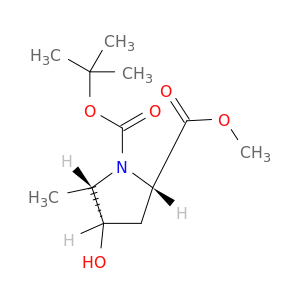(2S,4S,5S)-N-Boc-4-羟基-5-甲基吡咯烷-2-甲酸甲酯