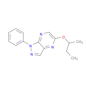 1H-Pyrazolo[3,4-b]pyrazine, 5-(1-methylpropoxy)-1-phenyl-