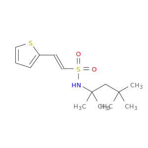 Ethenesulfonamide, N-(1,1,3,3-tetramethylbutyl)-2-(2-thienyl)-, (1E)-